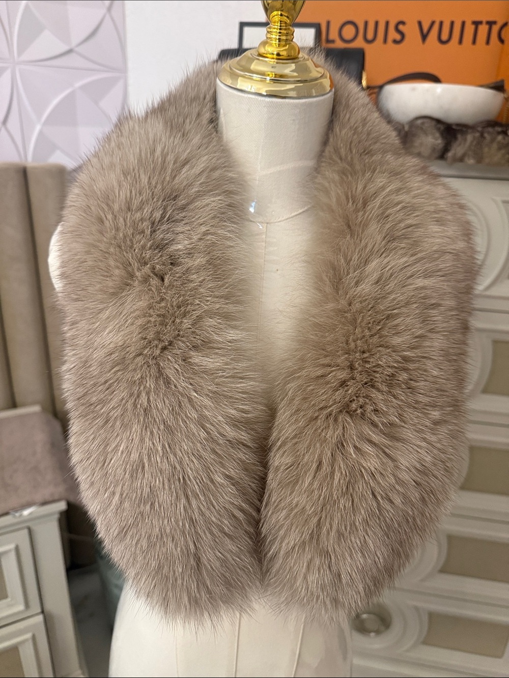 Real Fox fur collar